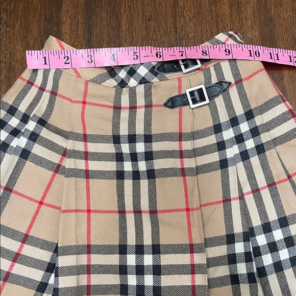 Burberry Plaid Skirt with Buckle Accents - Picture 10 of 14
